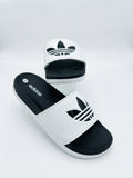 Adidas Adilette White & Black Slides / Slippers